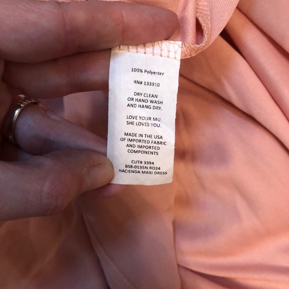2/$50 bundle | SMYMM Hacienda Maxi Dress Rosebud Chiffon - Picture 8 of 8